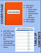 Load image into Gallery viewer, Digital Notebook For Any Subject (20 Pages - Google Slides) - Roombop