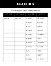 Load image into Gallery viewer, Latitude and Longitude: Cities Worksheet - Google Maps - Roombop
