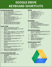 Load image into Gallery viewer, Google Drive - Keyboard Shortcut Handout - Roombop