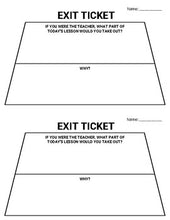 Load image into Gallery viewer, 6 Digital Exit Tickets & 20 Printable Exit Tickets - Roombop