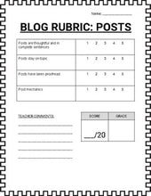 Load image into Gallery viewer, Blogger - Post Rubric and Comment Rubric - Roombop