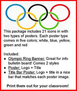 Winter Olympics - Classroom Posters - Roombop