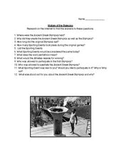 Load image into Gallery viewer, Webquest: Olympic History - Roombop