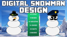 Load image into Gallery viewer, Digital Snowman Design | Christmas Activity - Roombop