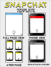 Load image into Gallery viewer, Snapchat Template (Editable in Google Slides) - Roombop