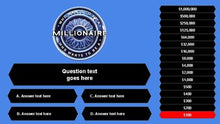 Load image into Gallery viewer, Who Wants to Be a Millionaire (Google Slides Game Template) - Roombop