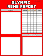Load image into Gallery viewer, Olympic News Report (Editable in Google Slides) - Roombop