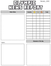 Load image into Gallery viewer, Olympic News Report (Editable in Google Slides) - Roombop