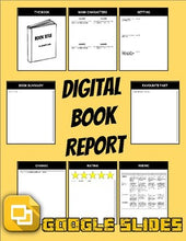 Load image into Gallery viewer, Digital Book Report (Editable in Google Slides) - Roombop