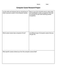 Load image into Gallery viewer, Computer Career Research Project (Editable in Google Docs) - Roombop