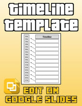 Load image into Gallery viewer, Timeline Template (Editable in Google Slides) - Roombop