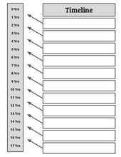 Load image into Gallery viewer, Timeline Template (Editable in Google Slides) - Roombop