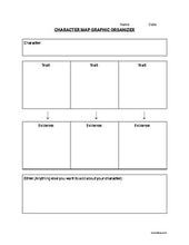 Load image into Gallery viewer, Character Map Organizer (Editable in Google Docs) Distance Learning - Roombop