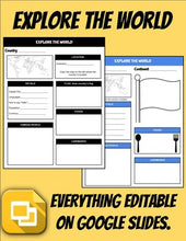 Load image into Gallery viewer, Explore the World (Editable in Google Slides) - Roombop