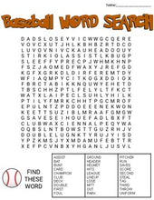 Load image into Gallery viewer, Baseball Word Search: 3 Difficulties - Roombop