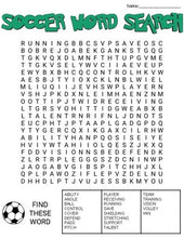 Load image into Gallery viewer, Soccer Word Search: 3 Difficulties - Roombop