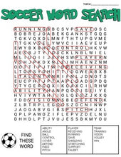 Load image into Gallery viewer, Soccer Word Search: 3 Difficulties - Roombop