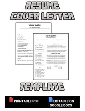 Load image into Gallery viewer, Resume & Cover Letter Template (Editable in Google Docs) - Roombop