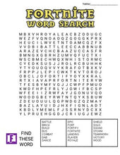 Load image into Gallery viewer, Fortnite Word Search: 3 Difficulties - Roombop