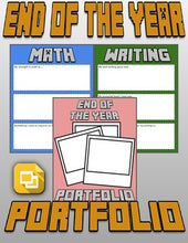 Load image into Gallery viewer, End of the Year Portfolio (Editable in Google Slides) - Roombop