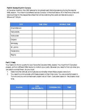 Load image into Gallery viewer, Hockey Time Zones Worksheet (Google Slides) - Roombop
