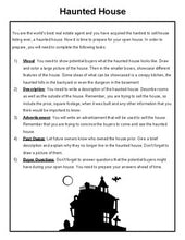 Load image into Gallery viewer, Haunted House Real Estate: Writing Activity (Edit in Google Slides) - Roombop