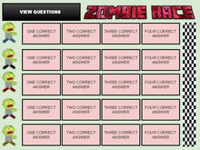 Load image into Gallery viewer, Zombie Race Review Game (Editable in Google Slides) - Roombop