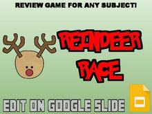 Load image into Gallery viewer, Reindeer Race Review Game (Google Slides) - Roombop