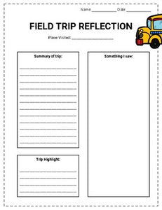 Field Trip Planner (Editable on Google Forms) - Roombop