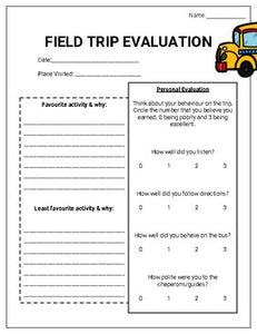 Field Trip Planner (Editable on Google Forms) - Roombop