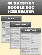 Load image into Gallery viewer, 40 Question Google Docs Icebreaker - Roombop