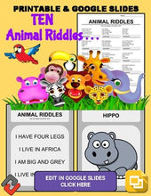Load image into Gallery viewer, Animal Riddles: Who Am I Handout & Google Slide - Roombop