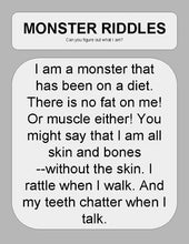 Load image into Gallery viewer, Halloween Monster Riddles: Who Am I Handout & Google Slide - Roombop