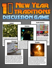 Load image into Gallery viewer, 10 New Year Traditions: Discussion Game (Editable in Google Slides) - Roombop