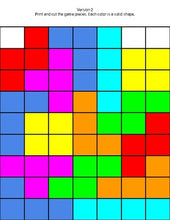 Load image into Gallery viewer, Tetromino Printable Board Game (Editable Google Slides) Distance Learning - Roombop
