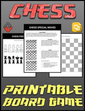 Load image into Gallery viewer, Chess Printable Board Game (Editable Google Slides) Distance Learning - Roombop