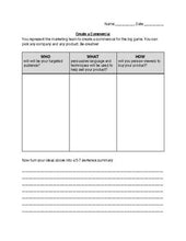 Load image into Gallery viewer, Football Commercial Worksheets (Editable in Google Docs) - Roombop