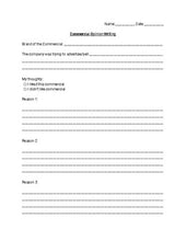 Load image into Gallery viewer, Football Commercial Worksheets (Editable in Google Docs) - Roombop