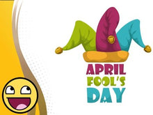 Load image into Gallery viewer, April Fools Day Info Slides (editable in Google Slides) - Roombop