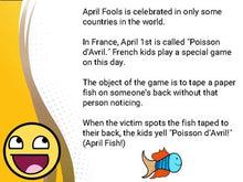 Load image into Gallery viewer, April Fools Day Info Slides (editable in Google Slides) - Roombop