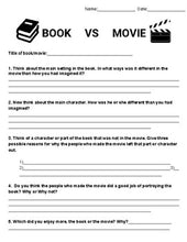 Load image into Gallery viewer, Book vs Movie Graphic Organizers (Editable in Google Slides) - Roombop