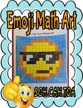 Load image into Gallery viewer, Trig Ratios Math Art: Sunglasses Emoji - Roombop