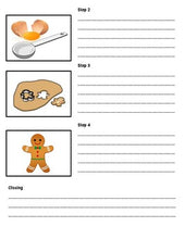 Load image into Gallery viewer, How to make a Gingerbread Man: Procedural Writing Organizers (Editable in Google Slides) - Roombop