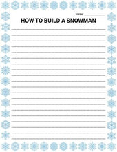 Load image into Gallery viewer, How to Build a Snowman: Procedural Writing Organizers (Editable in Google Slides) - Roombop
