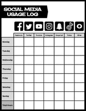Load image into Gallery viewer, Technology & Social Media Log (Editable Google Slides) - Roombop