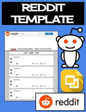 Load image into Gallery viewer, Reddit Template (Editable on Google Slides) - Roombop