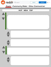 Load image into Gallery viewer, Reddit Template (Editable on Google Slides) - Roombop