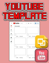 Load image into Gallery viewer, Youtube Template (Editable on Google Slides) - Roombop