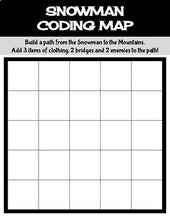 Load image into Gallery viewer, Snowman January | Kindergarten Unplugged / Digital Coding - Roombop