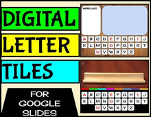 Load image into Gallery viewer, Digital Letter Tiles For Google Slides | Kindergarten Distance Learning - Roombop